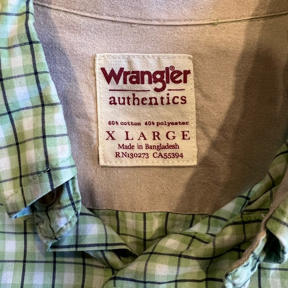 Green Checkered Button-Down Shirt - Picture 3 of 5